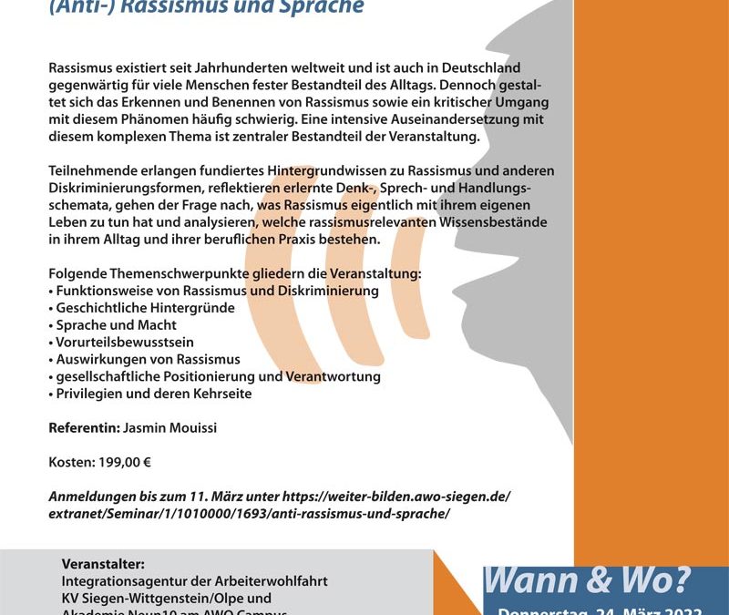 Workshop (Anti-) Rassismus und Sprache